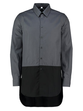 Slim Fit Two Tone Shirt – Grey/Black