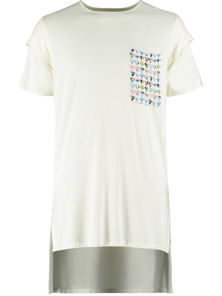 Unisex Long T-shirt- White