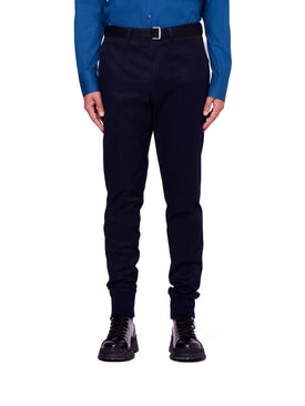 Ribbed Twill Trousers - Navy