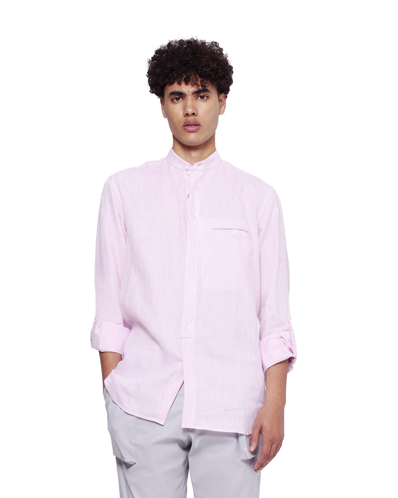 Regular Fit Linen Shirt – Pink