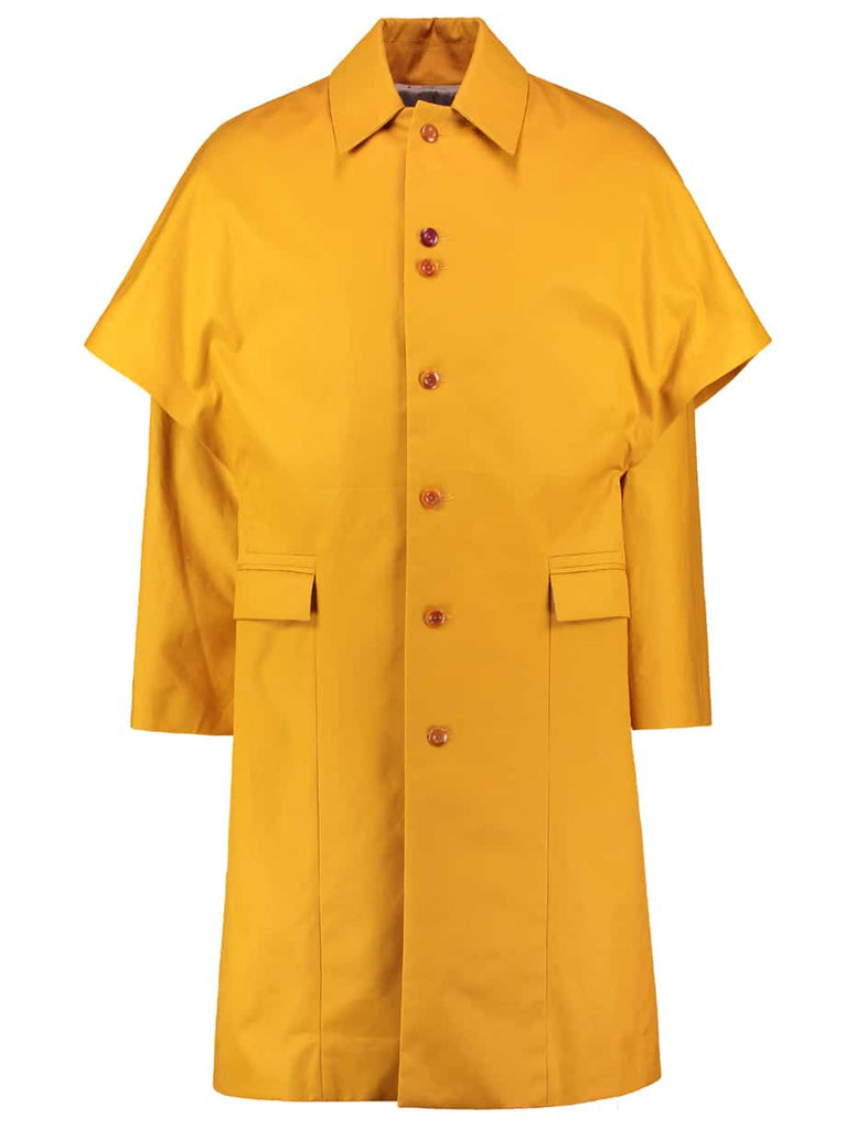 Men's Armour Trench Coat - Yellow