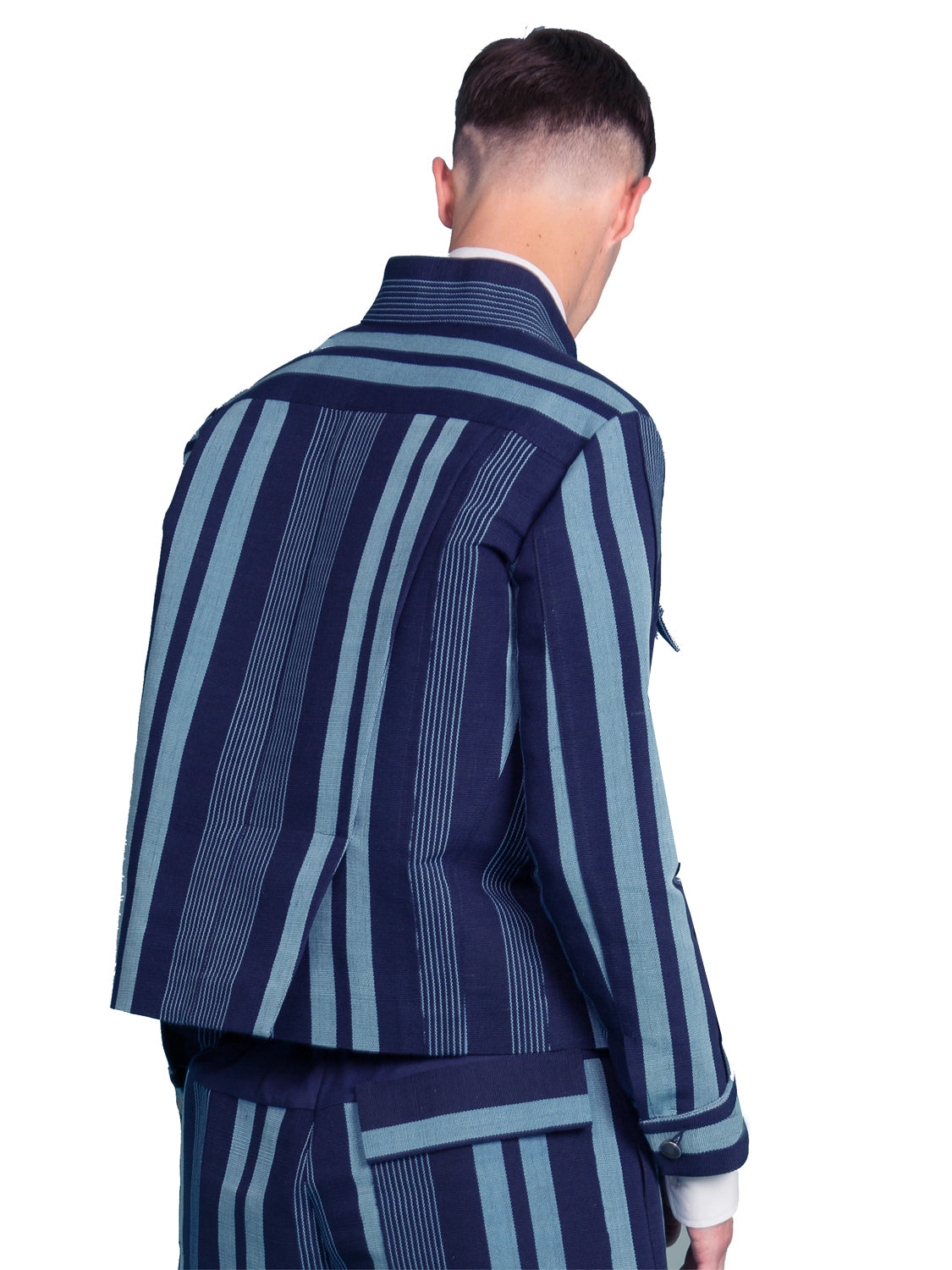 Aso oke bomber jacket
