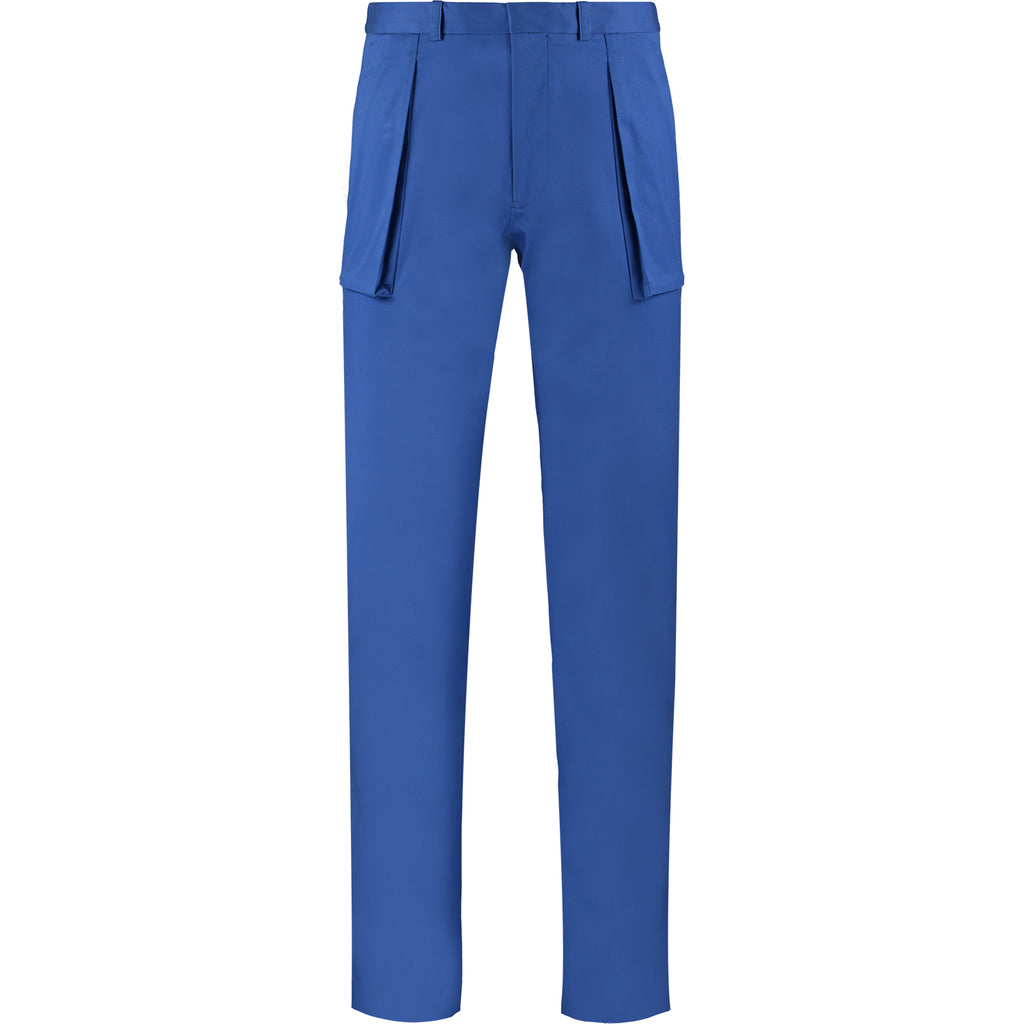 Twill Trousers with 3D Pockets - Blue